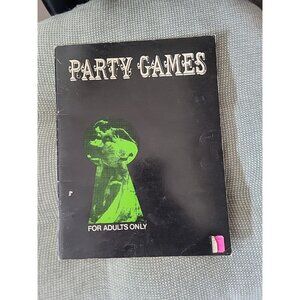 Adults Only Party Game Book Leister Game Co. Naughty 20 games vintage 1967